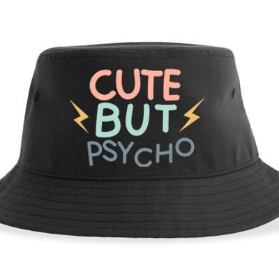 Cute But Psycho Sustainable Bucket Hat