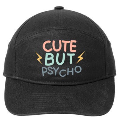 Cute But Psycho 7-Panel Snapback Hat