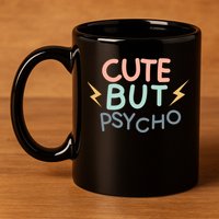Cute But Psycho 11oz C Handle Ceramic Mug