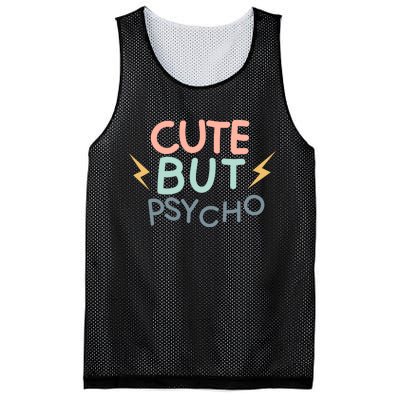 Cute But Psycho Mesh Reversible Basketball Jersey Tank