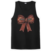 Coquette Bow Pumpkin American Football Autumn Thanksgiving PosiCharge Competitor Tank