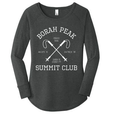 Climbed Borah Peak Summit Club Hike Idaho Usa Hiking Women's Perfect Tri Tunic Long Sleeve Shirt