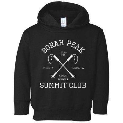 Climbed Borah Peak Summit Club Hike Idaho Usa Hiking Toddler Hoodie