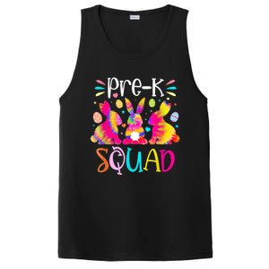 Cute Bunnies Pre K Teacher Squad Easter Day Tie Dye PosiCharge Competitor Tank