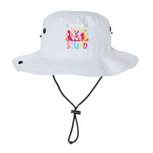 Cute Bunnies Pre K Teacher Squad Easter Day Tie Dye Legacy Cool Fit Booney Bucket Hat