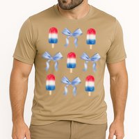 Coquette Bow Preppy 4th Of July Popsicle Bow Girl Women Cooling Performance Crew T-Shirt