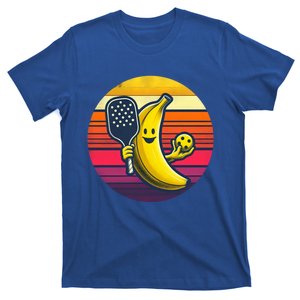 Cute Banana Playing Pickleball Funny Player Paddleball Cute Gift T-Shirt