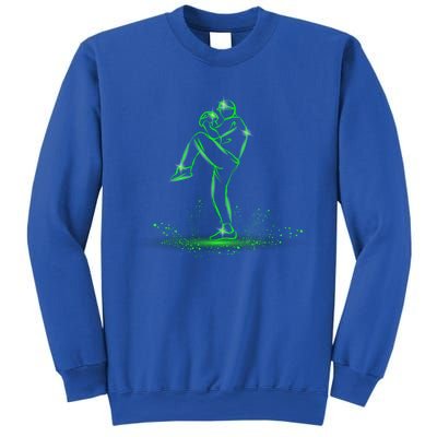 Cool Baseball Pitcher Graphic Baseball Lovers Fans Gift Sweatshirt