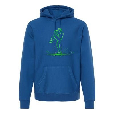 Cool Baseball Pitcher Graphic Baseball Lovers Fans Gift Premium Hoodie