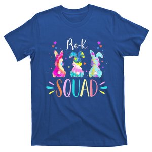 Cute Bunnies Prek Teacher Squad Easter Day Tie Dye T-Shirt