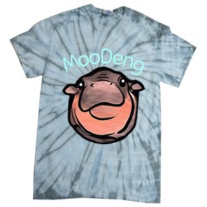 Cute Baby Pygmy Hippo Moodeng Tie-Dye T-Shirt