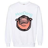 Cute Baby Pygmy Hippo Moodeng Garment-Dyed Sweatshirt