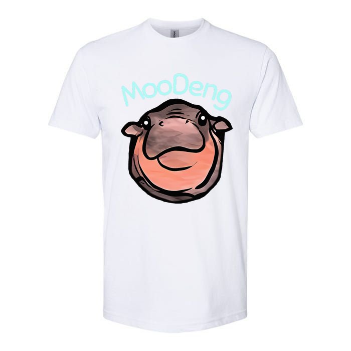 Cute Baby Pygmy Hippo Moodeng Softstyle CVC T-Shirt