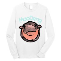 Cute Baby Pygmy Hippo Moodeng Long Sleeve Shirt