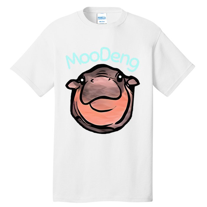 Cute Baby Pygmy Hippo Moodeng Tall T-Shirt