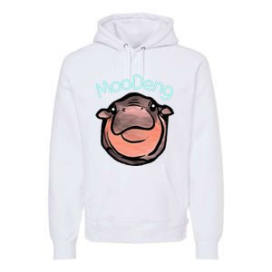 Cute Baby Pygmy Hippo Moodeng Premium Hoodie