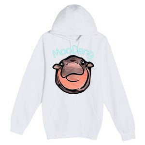 Cute Baby Pygmy Hippo Moodeng Premium Pullover Hoodie