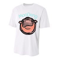 Cute Baby Pygmy Hippo Moodeng Performance Sprint T-Shirt