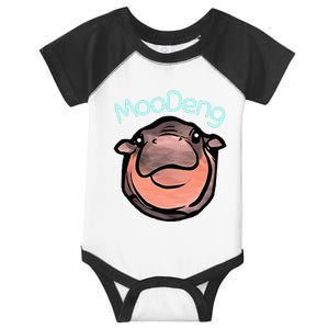 Cute Baby Pygmy Hippo Moodeng Infant Baby Jersey Bodysuit