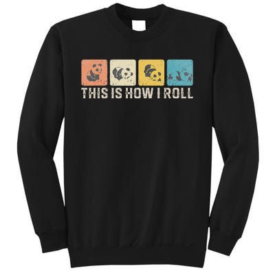 Cute Baby panda This Is How I Roll Little Bear Lazy Panda Sweatshirt