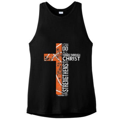 Christian Basketball Player Religious Team Coach Ladies PosiCharge Tri-Blend Wicking Tank