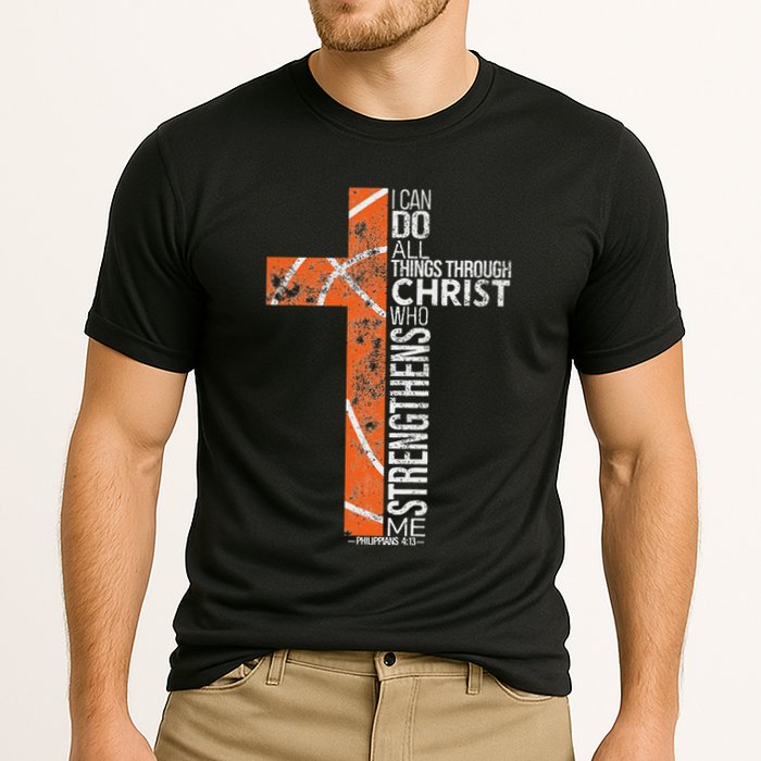 Christian Basketball Player Religious Team Coach Cooling Performance Crew T-Shirt