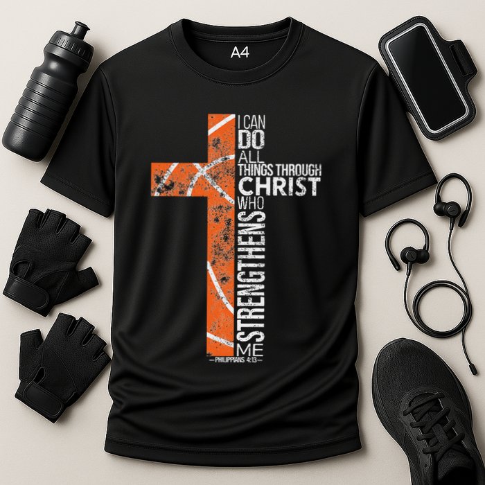 Christian Basketball Player Religious Team Coach Cooling Performance Crew T-Shirt