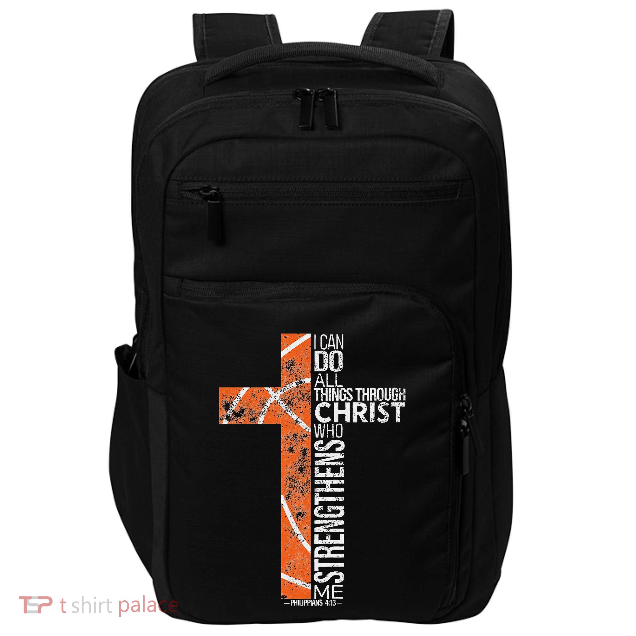 Christian Basketball Player Religious Team Coach Impact Tech Backpack