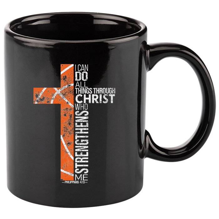 Christian Basketball Player Religious Team Coach 11oz C Handle Ceramic Mug