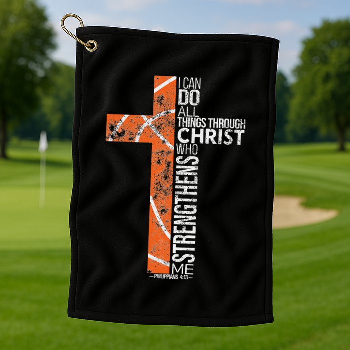 Christian Basketball Player Religious Team Coach Golf Towel