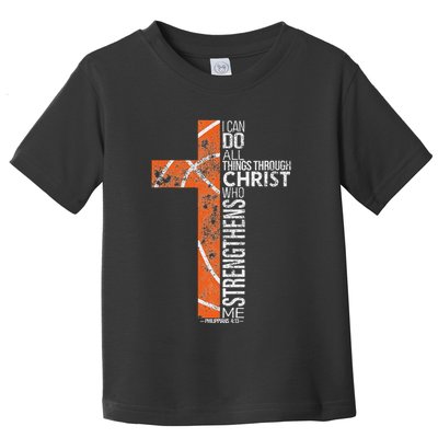 Christian Basketball Player Religious Team Coach Toddler T-Shirt