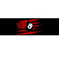 Cute Billiards Player American Flag Billiards Best Gift Bumper Sticker