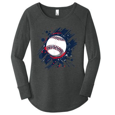 Cool Baseball Player And Fan Gift Women's Perfect Tri Tunic Long Sleeve Shirt