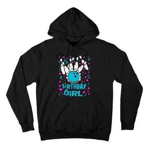 Cute Bowling Party Birthday Girl Pins Bowler Gift Hoodie