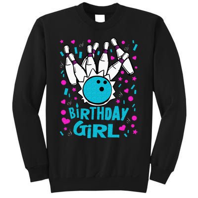 Cute Bowling Party Birthday Girl Pins Bowler Gift Sweatshirt