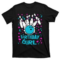 Cute Bowling Party Birthday Girl Pins Bowler Gift T-Shirt