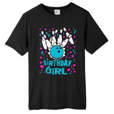 Cute Bowling Party Birthday Girl Pins Bowler Gift Tall Fusion ChromaSoft Performance T-Shirt