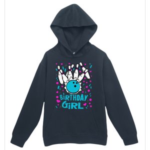 Cute Bowling Party Birthday Girl Pins Bowler Gift Urban Pullover Hoodie