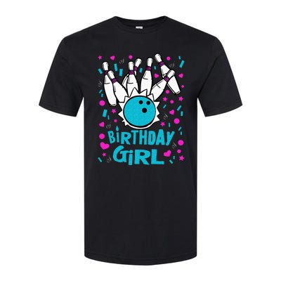 Cute Bowling Party Birthday Girl Pins Bowler Gift Softstyle® CVC T-Shirt