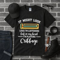 Cribbage Board Player Card Game Rules Crib Play Beginner Tall T-Shirt