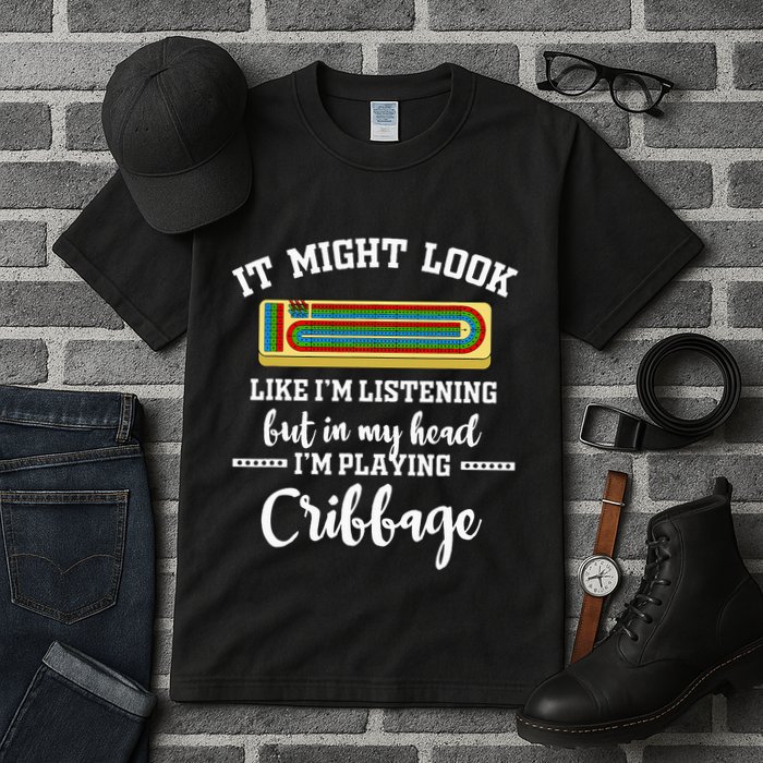 Cribbage Board Player Card Game Rules Crib Play Beginner Tall T-Shirt