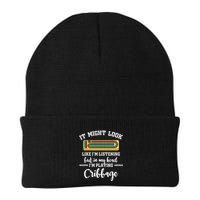 Cribbage Board Player Card Game Rules Crib Play Beginner Knit Cap Winter Beanie