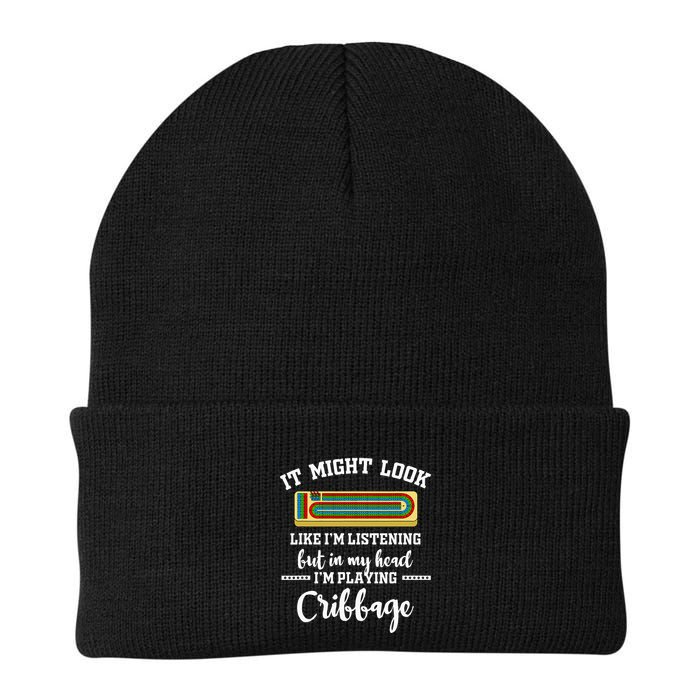 Cribbage Board Player Card Game Rules Crib Play Beginner Knit Cap Winter Beanie