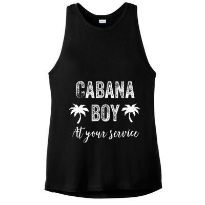Cabana Boy Pool Party Bartender Ladies PosiCharge Tri-Blend Wicking Tank