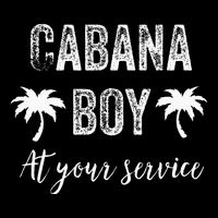 Cabana Boy Pool Party Bartender Magnet