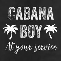 Cabana Boy Pool Party Bartender Large Microfiber Waffle Golf Towel