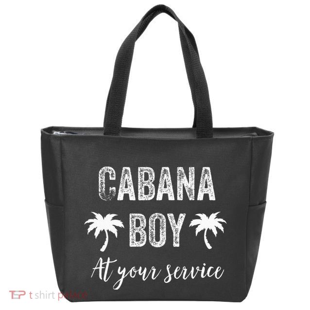 Cabana Boy Pool Party Bartender Zip Tote Bag