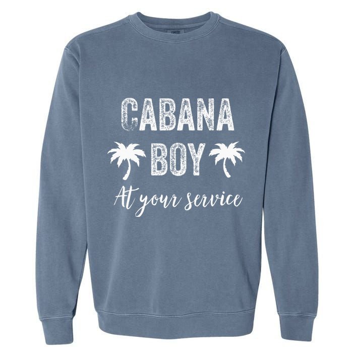 Cabana Boy Pool Party Bartender Garment-Dyed Sweatshirt