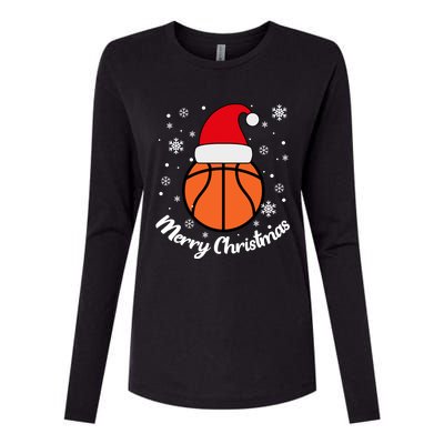 Christmas Basketball Pajamas Basketball Christmas Cute Gift Womens Cotton Relaxed Long Sleeve T-Shirt