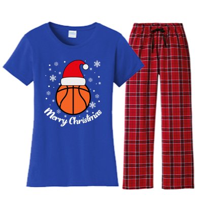 Christmas Basketball Pajamas Basketball Christmas Cute Gift Women's Flannel Pajama Set